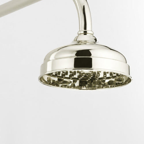 6 inch Traditional Easy Clean Shower Head in Nickel