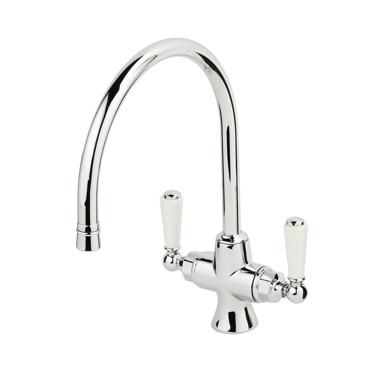 Cross Shape Mono Mixer Kitchen Tap with Round Spout