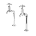 Extended Upstand Bib Taps with Teardrop Handles