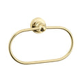 Gold towel ring on a white background