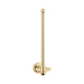 Gold toilet paper holder on a white background