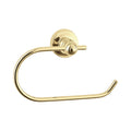 Gold towel ring on a white background