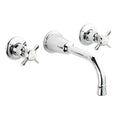 Wall 3-Hole Basin Crosstop Mixer Tap